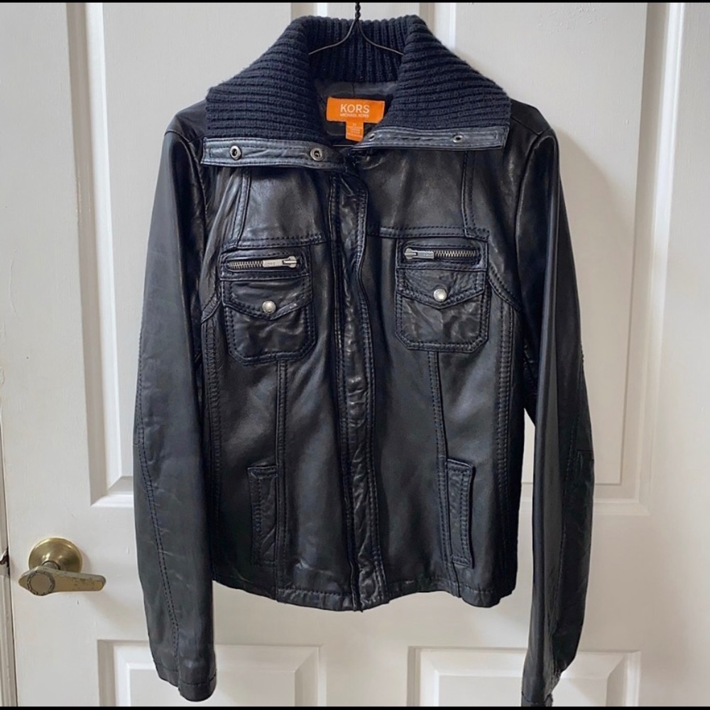 Michael Kors Women’s Leather Jacket - Size XL